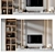 Sleek TV Shelf Wall Decor 3D model small image 2