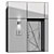 Sleek Contemporary Door Design 3D model small image 3