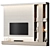 Innovative TV Wall Shelf System 3D model small image 1