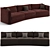 Luxury Trussardi Maryl Sofa 3D model small image 1