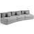 Luxury Trussardi Maryl Sofa 3D model small image 6