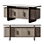 Opulent Modern Art Deco Sideboard 3D model small image 1