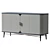 Elegant Azure Sideboard Design 3D model small image 2