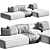 Elegant Aima Sofa Beds Concept 3D model small image 3