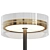 Elegant Black Gold Floor Lamp 3D model small image 2