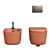 Ceramica Globo Lalita Bathroom Set 3D model small image 2