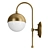 Elegant Ball Wall Sconce Light 3D model small image 2