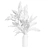 Diverse Plant Arrangement Vase 3D model small image 3