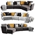 Contemporary Rolf Benz Onda Sofa 3D model small image 1