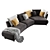 Contemporary Rolf Benz Onda Sofa 3D model small image 2