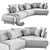 Contemporary Rolf Benz Onda Sofa 3D model small image 4