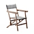 Folding Linen Chair by Zara Home 3D model small image 6