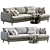 Contemporary Smedstorp Sofa - Versatile Modern Design 3D model small image 1