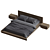 Title: Oregon Wooden Platform Bed 3D model small image 4