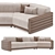 Penelope Fold-Out Sofa Bed 3D model small image 1