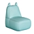 Cozy Cat Children's Pouffe 3D model small image 5