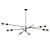 Radiant 8-Lamp Chandelier Enticing Design 3D model small image 2