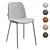 Scandinavian Dining Chair Beige-Olive 3D model small image 7