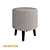 Elegant Gala Pouf 3D model small image 1