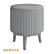 Elegant Gala Pouf 3D model small image 4