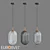 Gem Glass Pendant Light Eurosvet 3D model small image 1