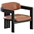 0417 Armchair: Elegant Contemporary Design 3D model small image 3