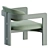 0417 Armchair: Elegant Contemporary Design 3D model small image 6