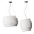 Sleek Bea Suspension Pendant 3D model small image 5