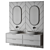 Contemporary Bathroom Vanity Set 3D model small image 4