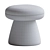 Elegant Cusco Footstool in Taupe 3D model small image 5