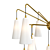 Elegant 18-Light Mika Chandelier 3D model small image 3