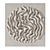 Wave-inspired Handcrafted Gypsum Panel 3D model small image 1