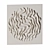 Wave-inspired Handcrafted Gypsum Panel 3D model small image 3