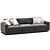 Elegant SOSPIRO Sofa Riva 1920 3D model small image 2