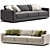 Elegant SOSPIRO Sofa Riva 1920 3D model small image 3