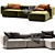 Natuzzi Melody Sofa: Stylish Elegance 3D model small image 3