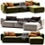 Natuzzi Melody Sofa: Stylish Elegance 3D model small image 5