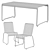 Stylish Jotex Belleville Furniture Set 3D model small image 7