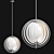 Nordic Designer LED Moon Chandelier 3D model small image 4