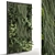 Modern Interior Vertical Plant Set 3D model small image 2