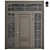 Modern Entry Door Set 90 3D model small image 4