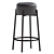 Modern Upholstered Metal Frame Stool 3D model small image 3