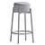 Modern Upholstered Metal Frame Stool 3D model small image 5